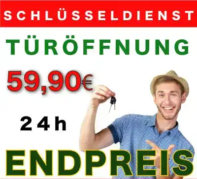 Werbegrafik zur Türöffnung für 59,90 Euro